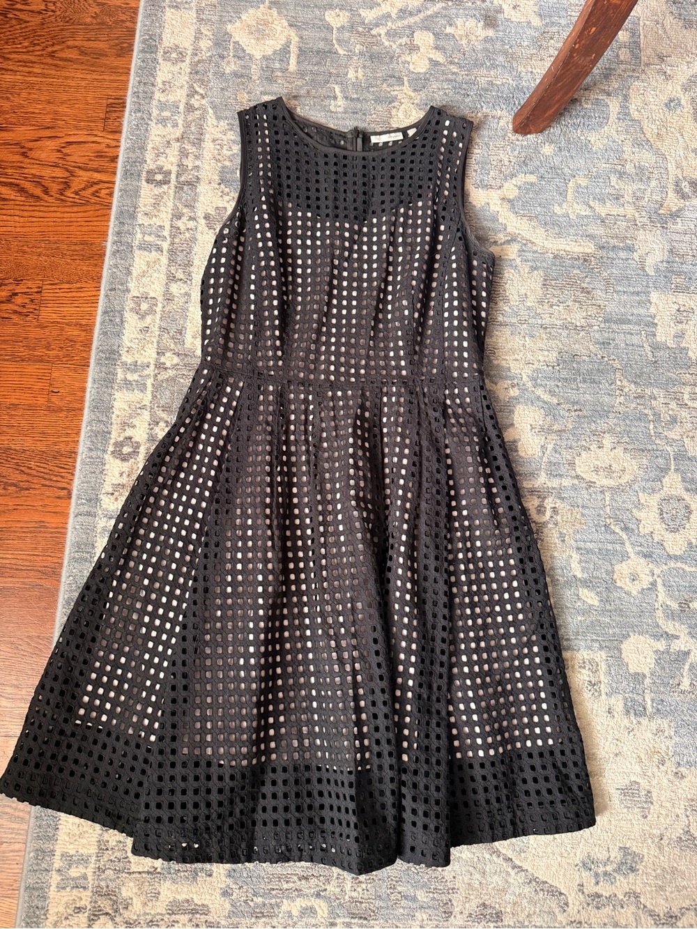Halogen eyelet black dress size 6